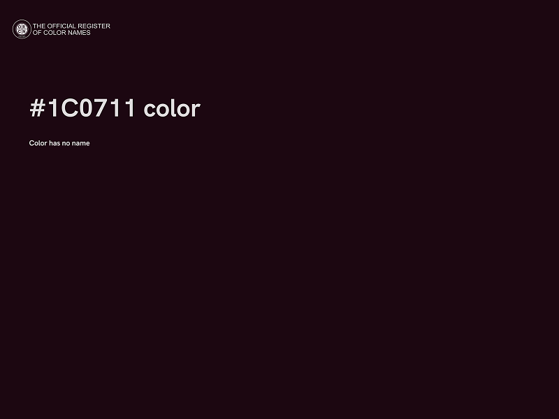 #1C0711 color image
