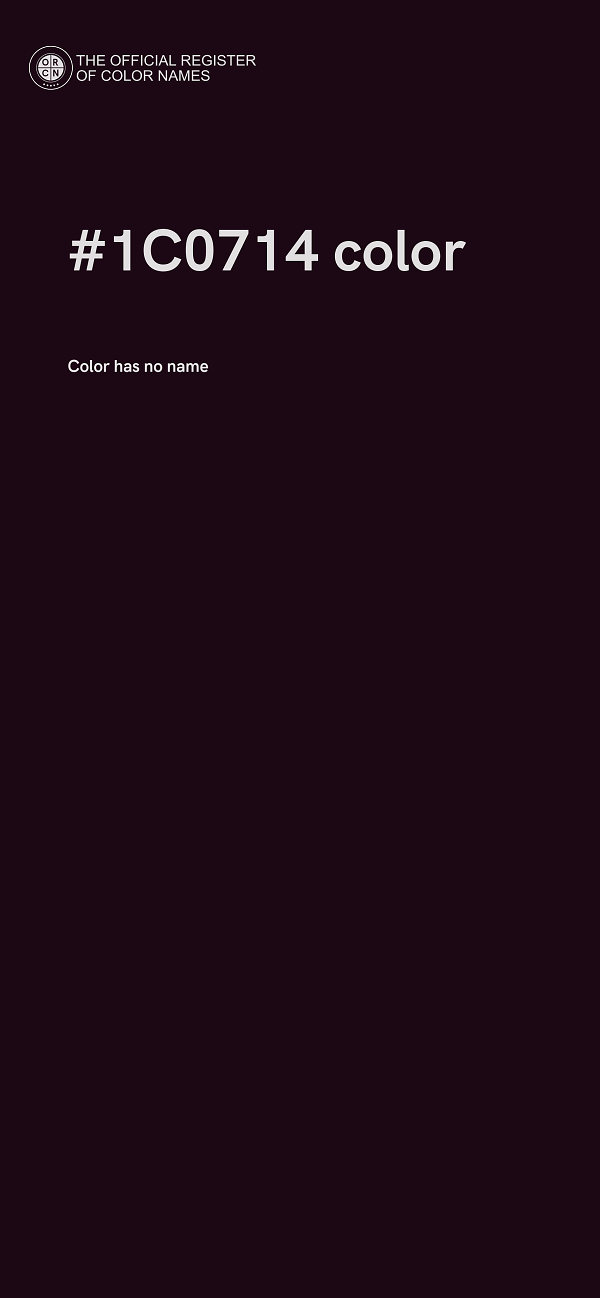 #1C0714 color image