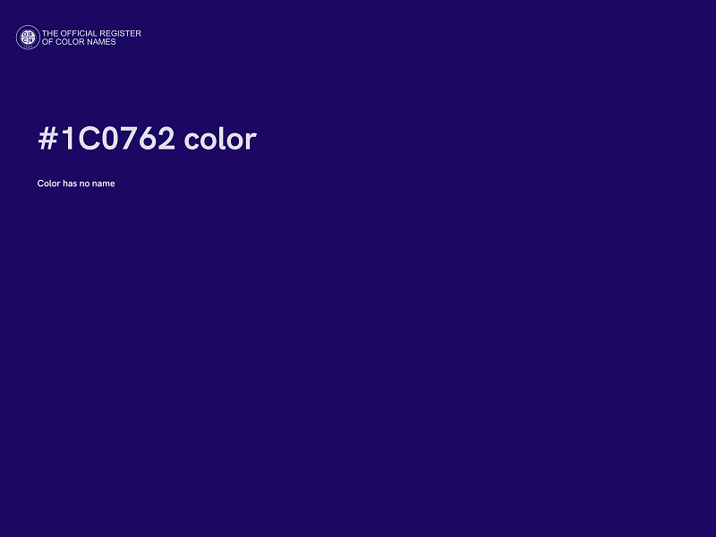 #1C0762 color image