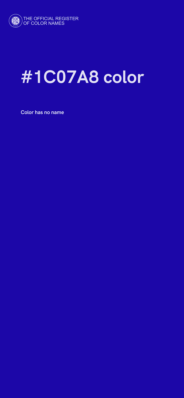 #1C07A8 color image