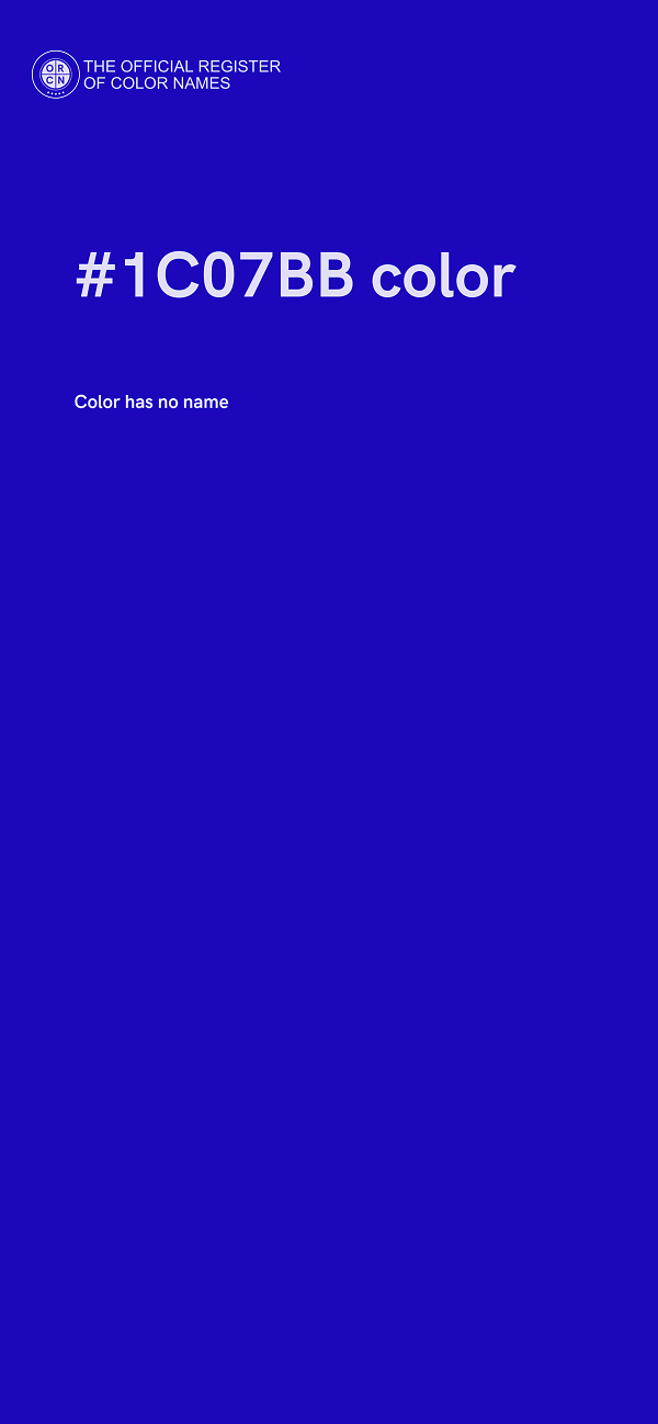 #1C07BB color image