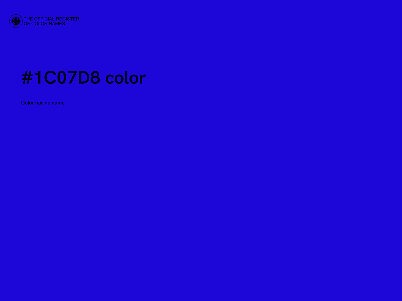 #1C07D8 color image