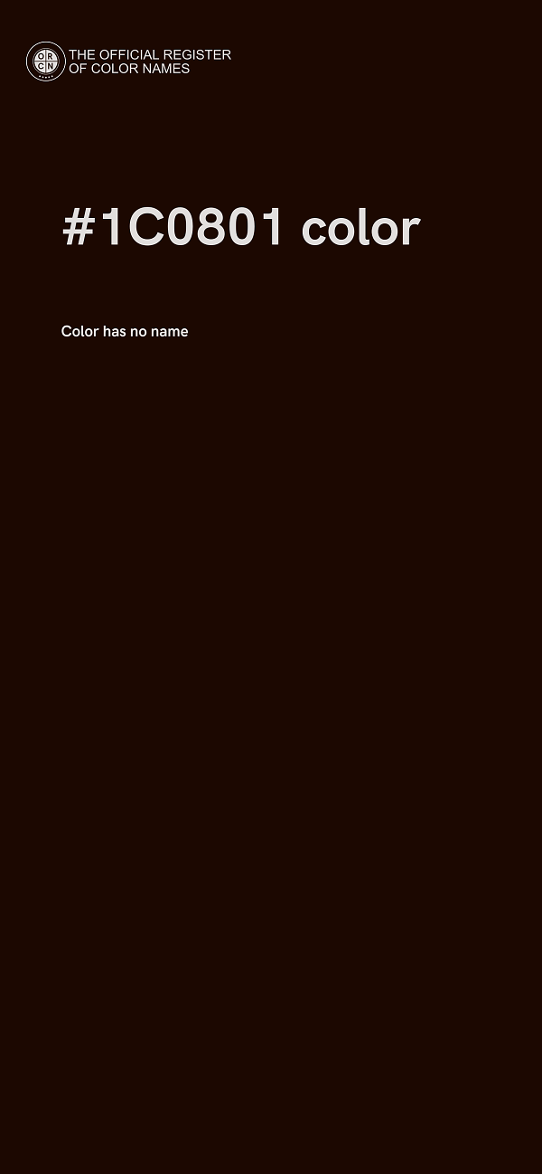 #1C0801 color image