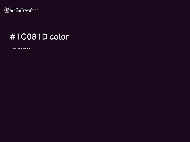 #1C081D color image