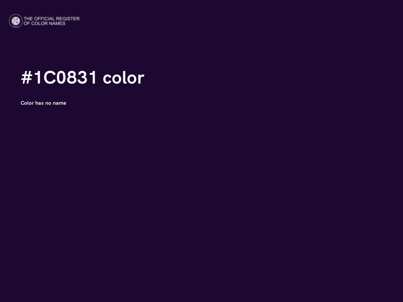 #1C0831 color image