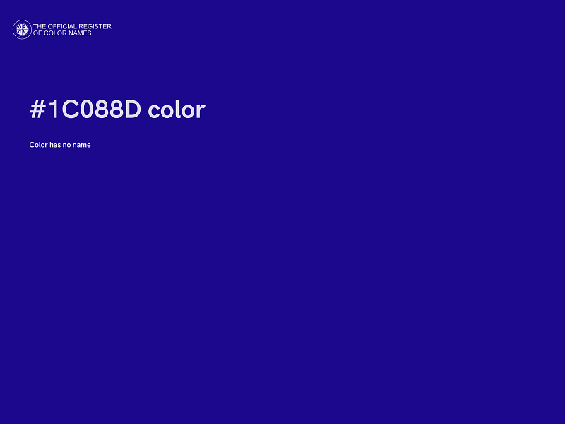#1C088D color image