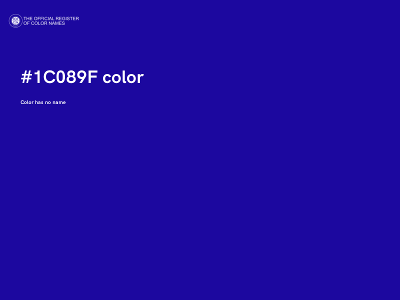 #1C089F color image