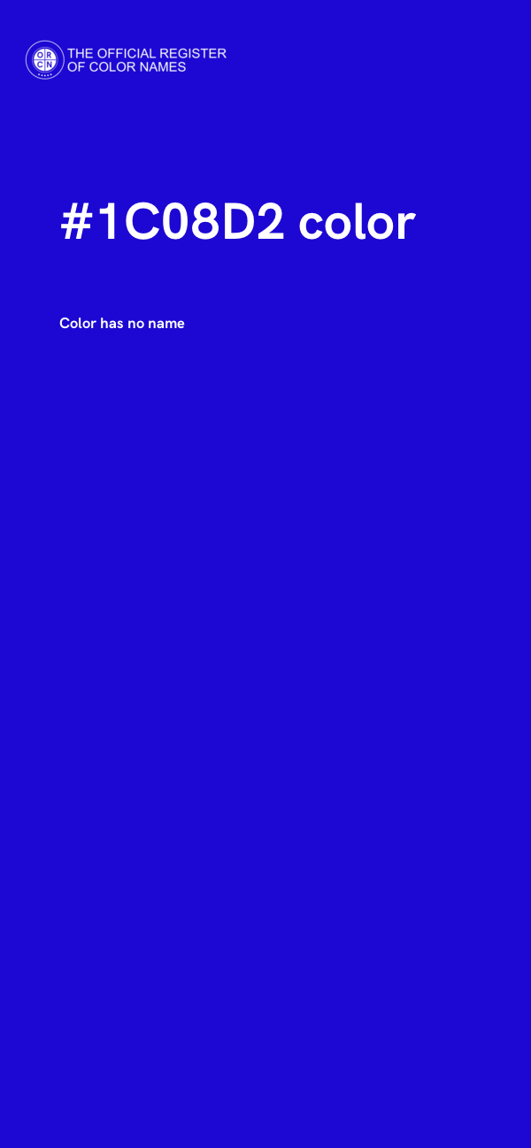 #1C08D2 color image