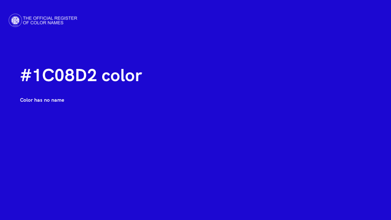 #1C08D2 color image