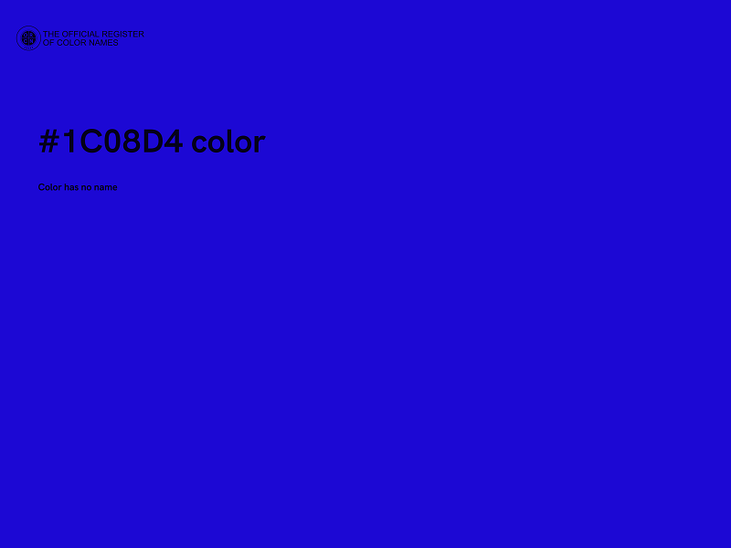 #1C08D4 color image