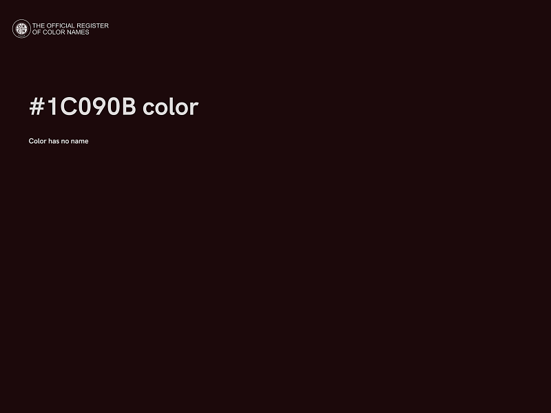 #1C090B color image