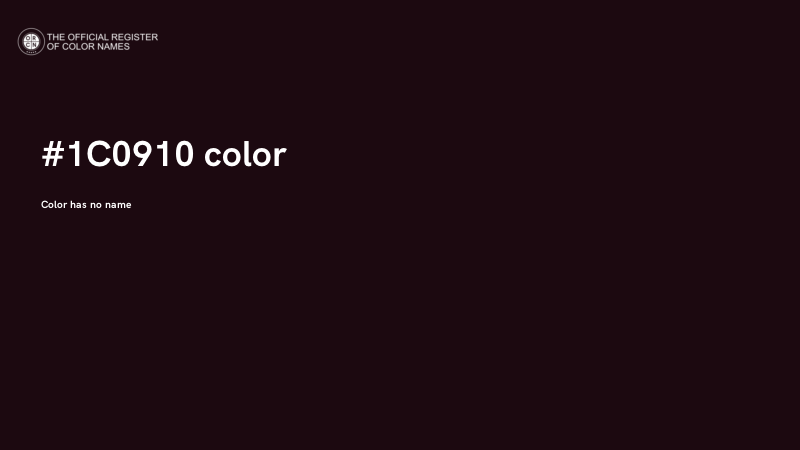 #1C0910 color image