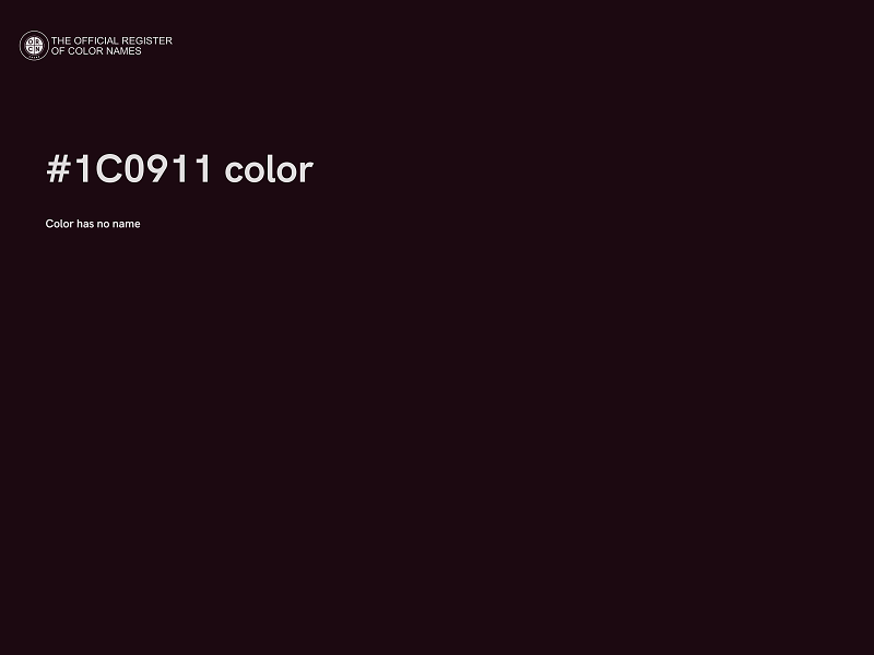 #1C0911 color image