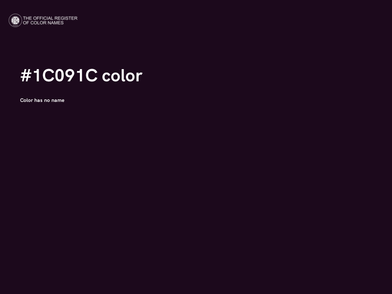 #1C091C color image
