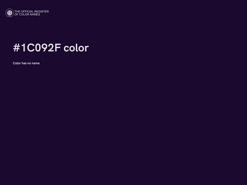 #1C092F color image