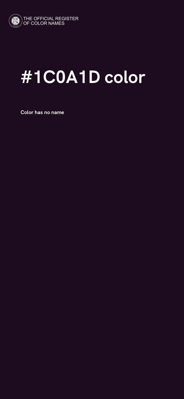 #1C0A1D color image