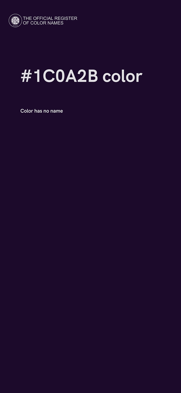 #1C0A2B color image