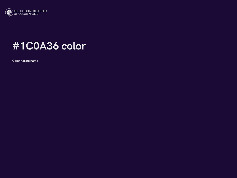 #1C0A36 color image