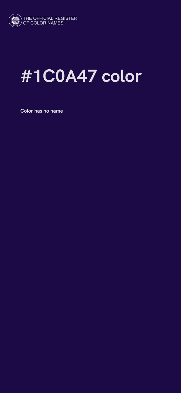 #1C0A47 color image