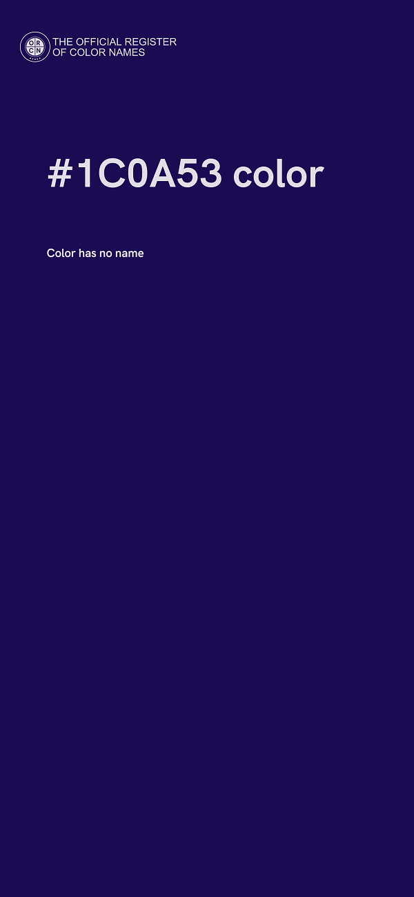 #1C0A53 color image