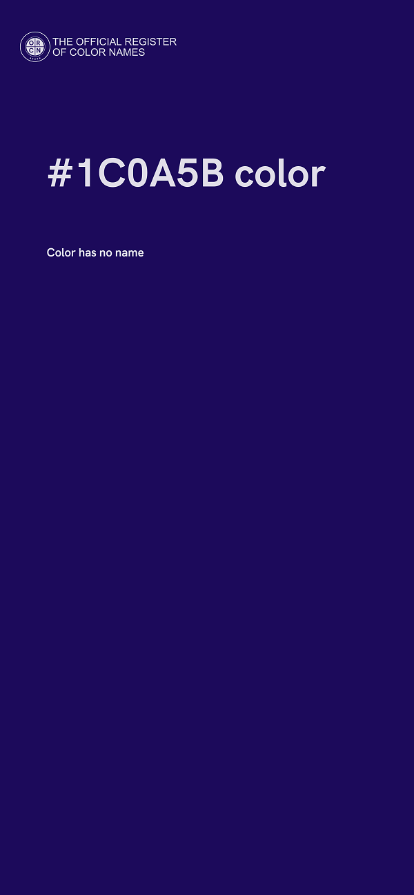 #1C0A5B color image