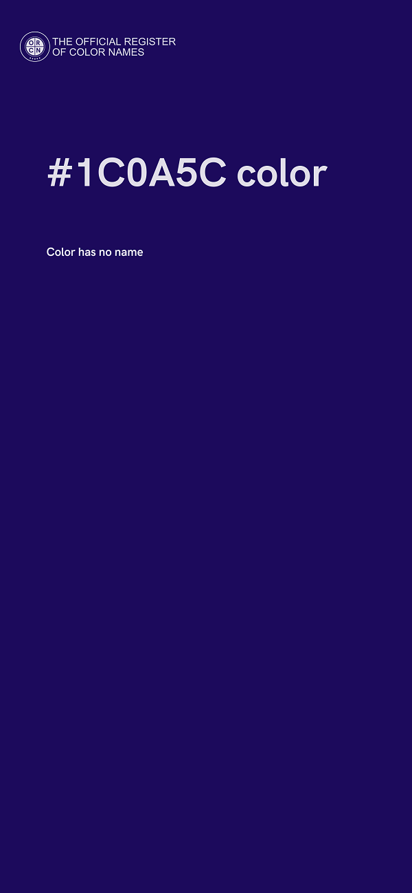 #1C0A5C color image