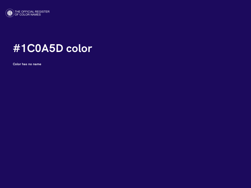 #1C0A5D color image