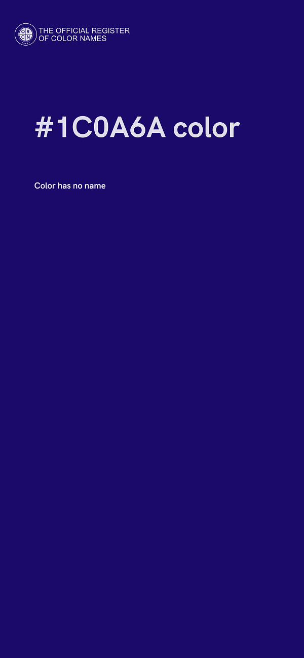 #1C0A6A color image