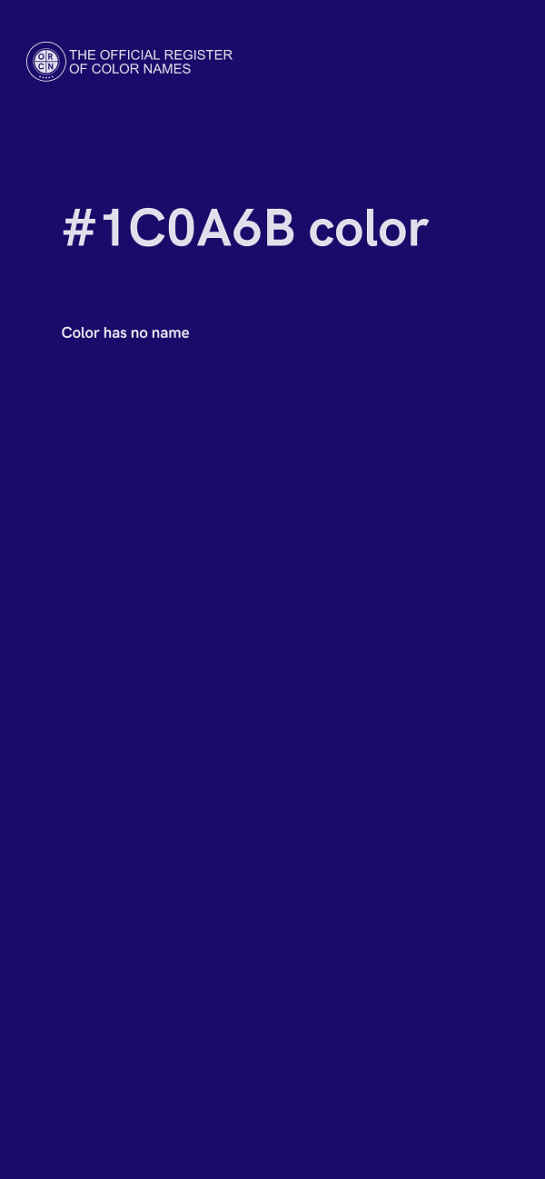 #1C0A6B color image