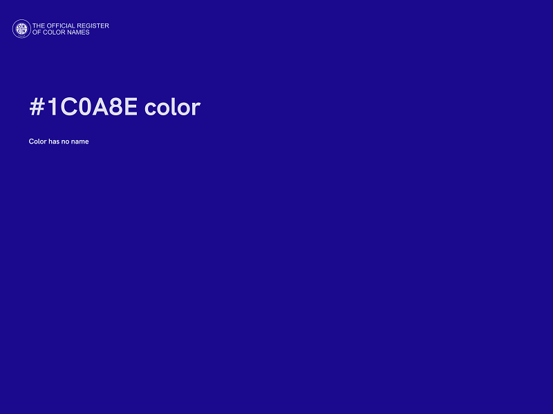 #1C0A8E color image