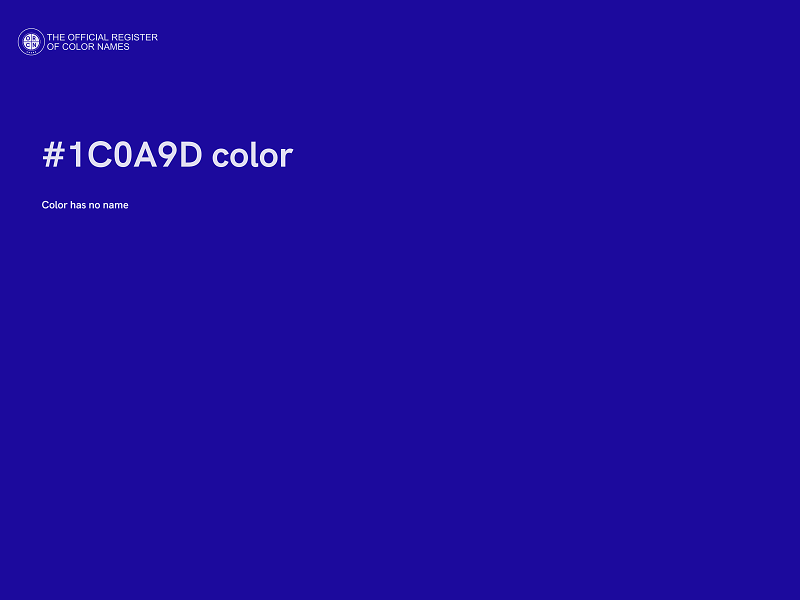 #1C0A9D color image