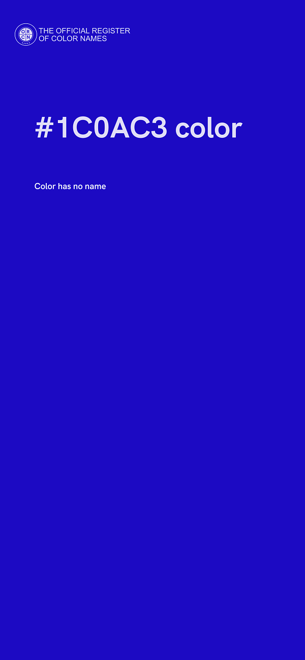 #1C0AC3 color image