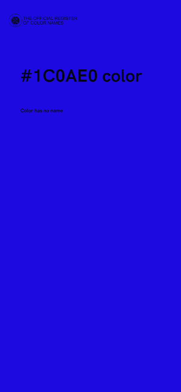 #1C0AE0 color image