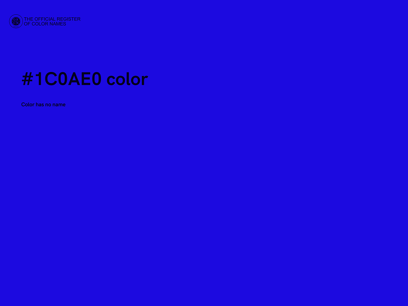 #1C0AE0 color image