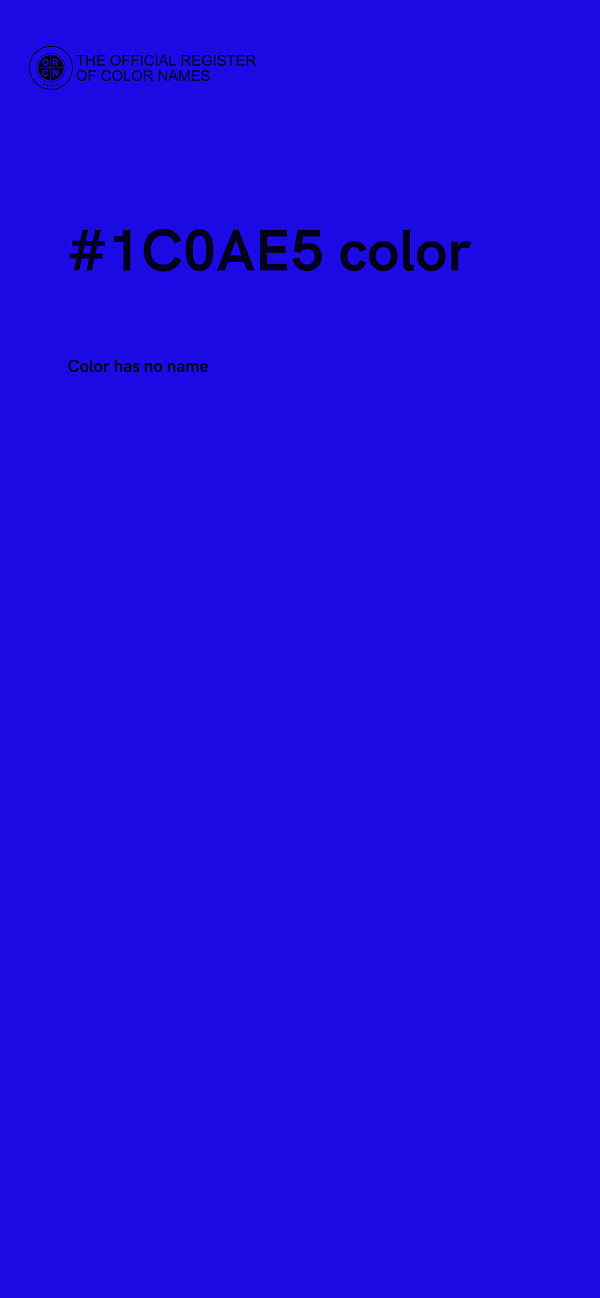 #1C0AE5 color image