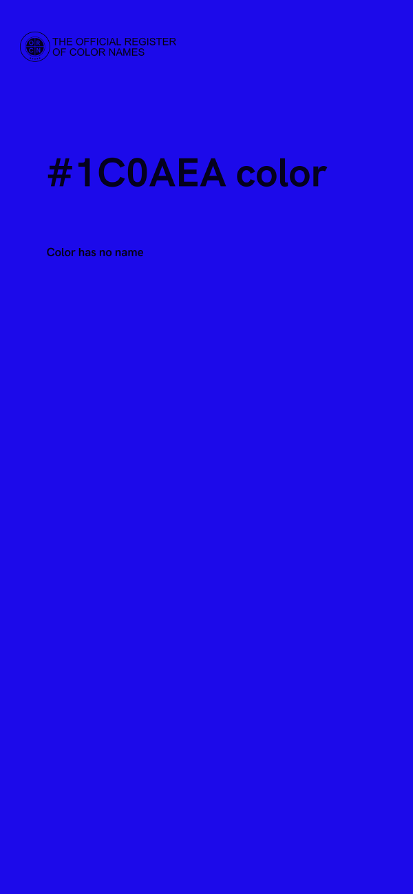 #1C0AEA color image