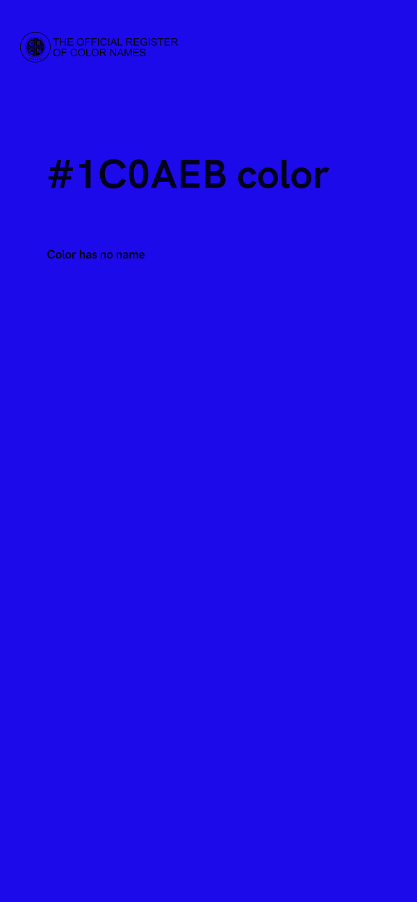 #1C0AEB color image