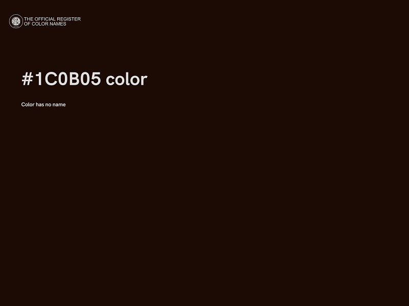 #1C0B05 color image