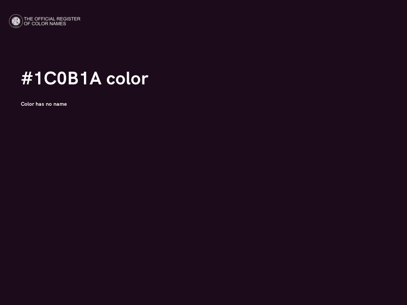 #1C0B1A color image