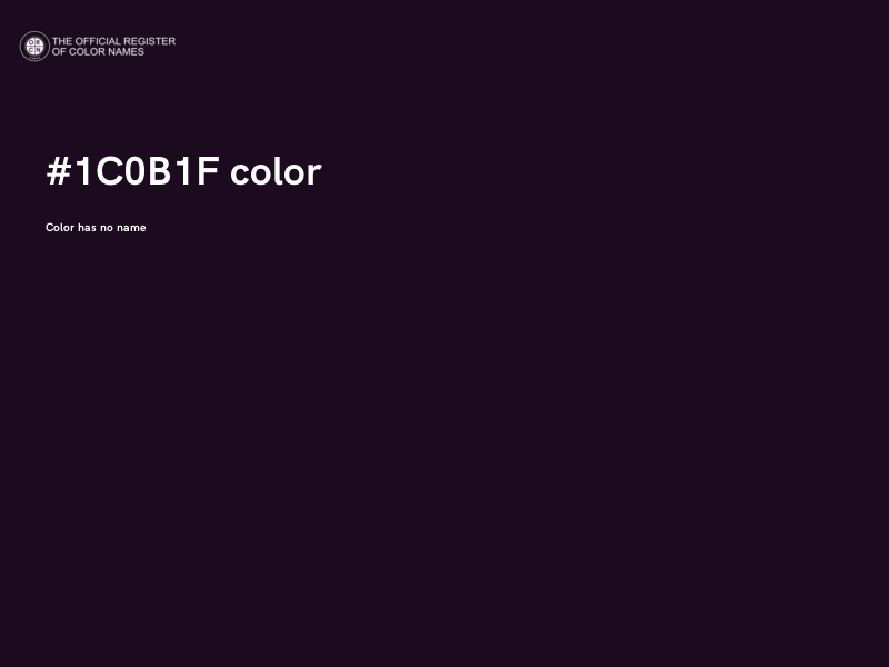 #1C0B1F color image