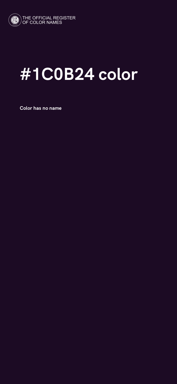 #1C0B24 color image
