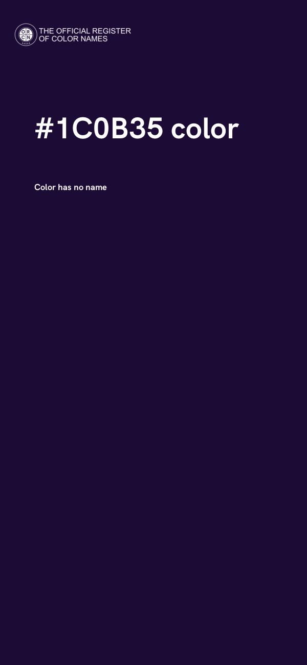 #1C0B35 color image