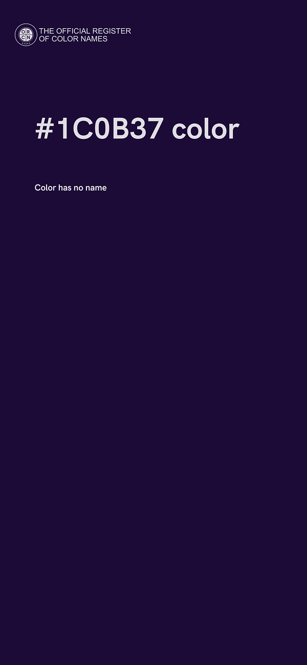 #1C0B37 color image