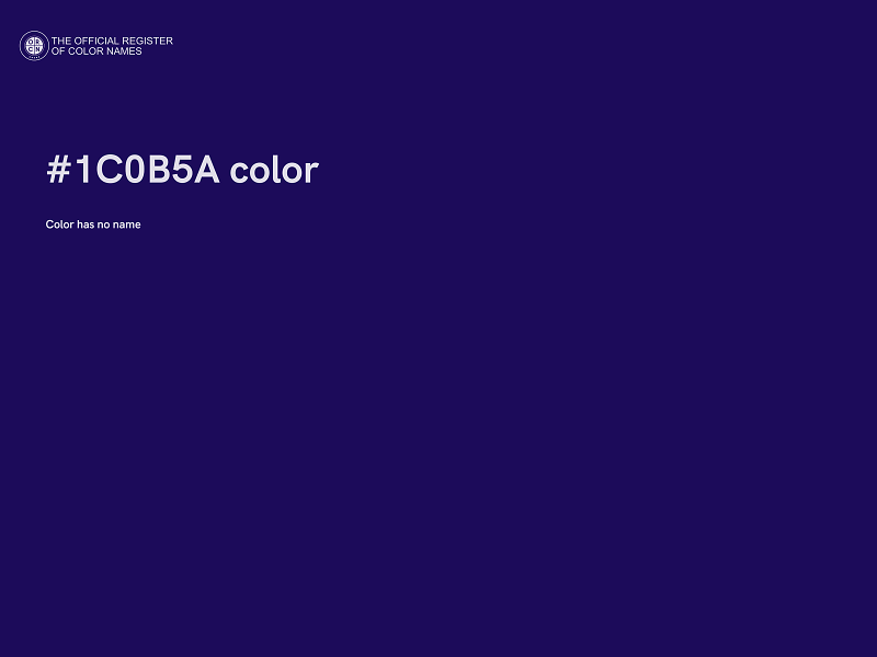 #1C0B5A color image