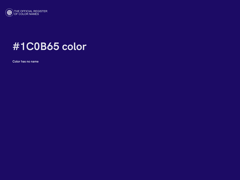 #1C0B65 color image