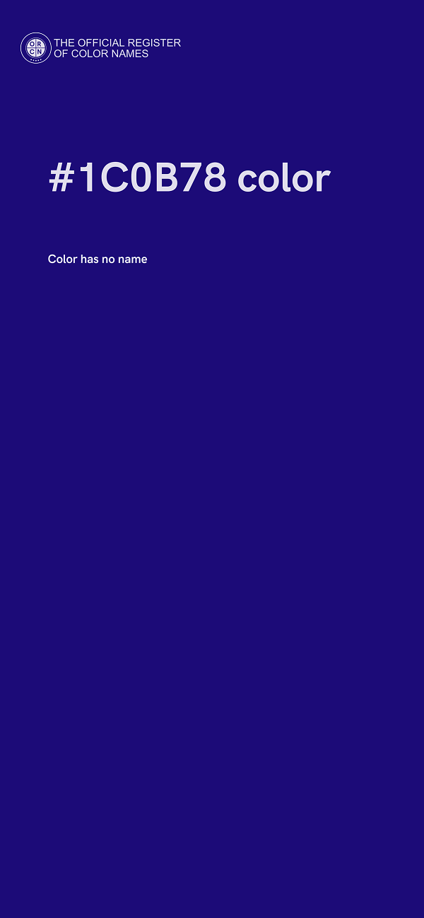#1C0B78 color image