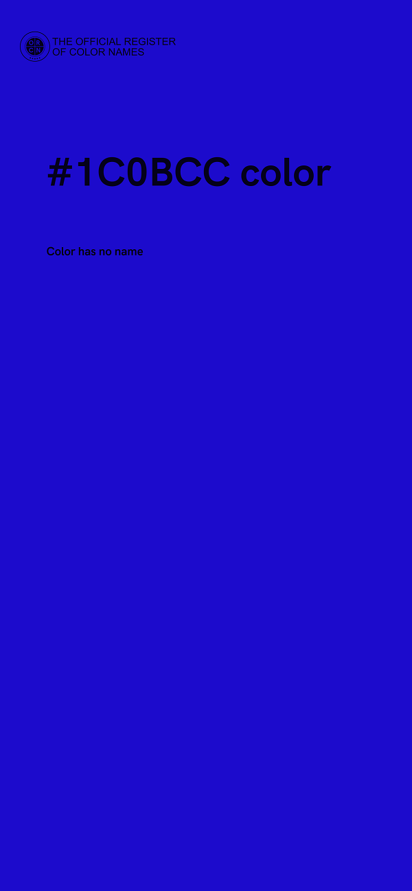 #1C0BCC color image