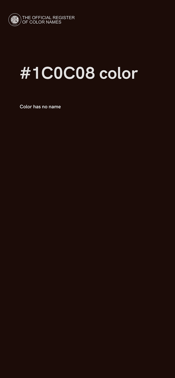 #1C0C08 color image