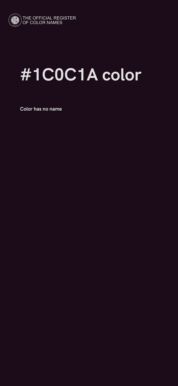 #1C0C1A color image