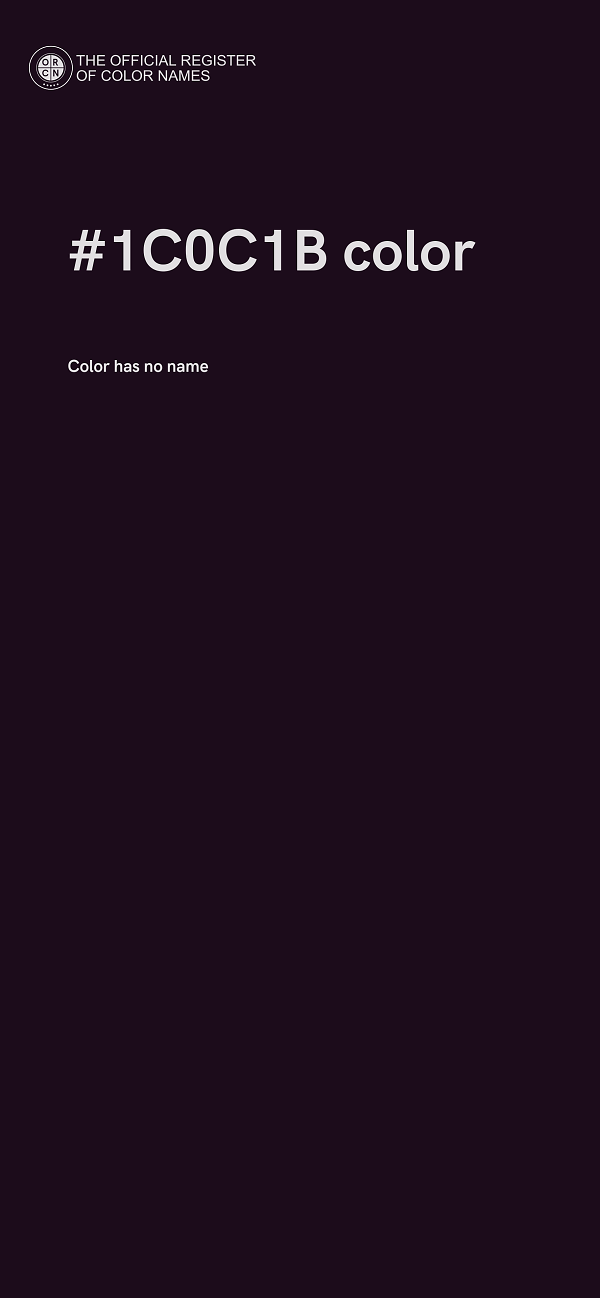 #1C0C1B color image